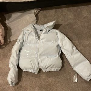 Pretty little thing cropped puffer jacket